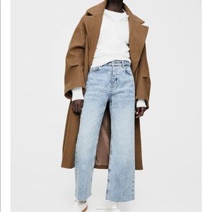 Zara high rise straight jean